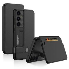 Per Samsung Galaxy S24 5G GKK Custodia a portafoglio in pelle con portafoglio, senza penna (nero)