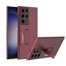 Per Samsung Galaxy S24 Ultra 5G GKK Custodia per telefono antiurto ultrasottile con supporto (rosso)