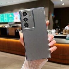 Per Samsung Galaxy S24+ 5G Custodia per telefono in TPU tinta unita Jelly Glitter (grigio)