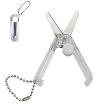 Forbici pieghevoli retrattili portatili Mini utensili da taglio multifunzionali (trasparente)