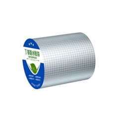 Nastro adesivo butilico impermeabile in foglio di alluminio, spessore 1,2 mm, larghezza x lunghezza: 15 cm x 5 m