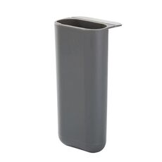Scatola di immagazzinaggio adesiva da scrivania portapenne ausiliaria per monitor di computer desktop, colore: grigio trapezoidale