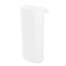 Scatola portaoggetti adesiva per scrivania portapenne ausiliaria per monitor per computer desktop, colore: bianco trapezoidale