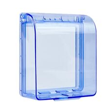 Presa per interruttore autoadesiva, copertura protettiva anti-perdite, scatola impermeabile (tipo 86 blu)