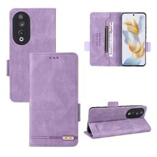 Custodia per telefono in pelle con chiusura magnetica per Honor 90 (viola)