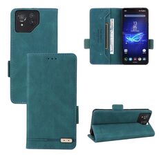 Custodia per telefono in pelle con chiusura magnetica per ASUS Zenfone 8/8 Pro (verde)