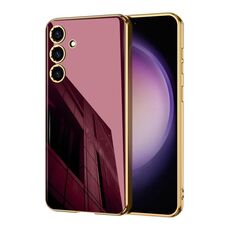 Custodia per telefono a copertura totale in TPU galvanico GKK per Samsung Galaxy S24 5G (rosso)