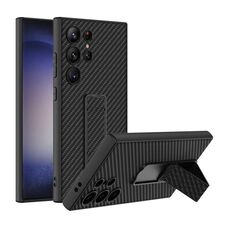 Per Samsung Galaxy S24 Ultra 5G Custodia per cellulare pieghevole in pelle GKK Skin Feel (struttura in fibra di carbonio)