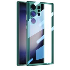 Per Samsung Galaxy S24 Ultra 5G GKK Space Frame Custodia trasparente per PC + TPU (verde trasparente)