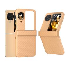 Per OPPO Find N3 Flip 3 in 1 Custodia opaca per PC con motivo a onde e cerniera (pesca)