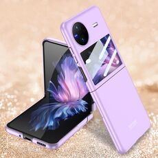 Per vivo X Flip GKK Custodia per telefono con vibrazione ultrasottile integrata a copertura totale (viola)