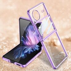 Per vivo X Flip GKK Custodia per telefono galvanica integrata a copertura totale (viola)