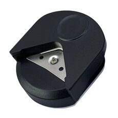 Taglierina per angoli arrotondati Smussatore per cartoncini fotografici Taglierina per angoli per carte in PVC (nero)