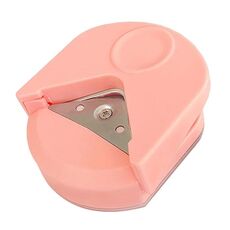 Taglierina per angoli arrotondati Smussatore per cartoncini fotografici Taglierina per angoli per carte in PVC (rosa)