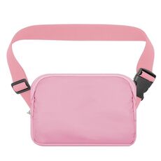 Borsa da petto impermeabile in nylon Tasca per sport all'aria aperta Borsa per cellulare da corsa (rosa)