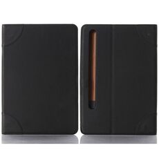 Custodia per tablet in pelle a libro retrò per Samsung Galaxy Tab S9 (nera)