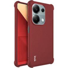 Per Xiaomi Poco M6 Pro/Redmi Note13 Pro 4G Global imak Custodia in TPU antiurto per airbag (rosso opaco)