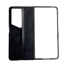 Custodia per telefono pieghevole in pelle modello Crazy Horse per Honor Magic V2 RSR Porsche Design (nero)