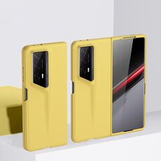 Per Honor Magic V2 RSR Porsche Design Custodia per PC ultrasottile con sensazione di pelle (gialla)