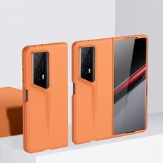 Per Honor Magic V2 RSR Porsche Design Custodia per PC ultrasottile con sensazione di pelle (arancione)