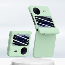 Custodia per telefono pieghevole integrata con albero centrale per vivo X Flip PC Skin Feel (verde menta)