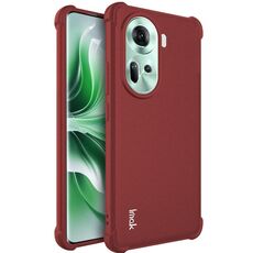 Per OPPO Reno11 5G Global imak Custodia in TPU antiurto per airbag (rosso opaco)