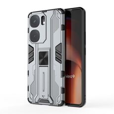Custodia per telefono TPU ibrida per PC Supersonic Armor per vivo iQOO Neo 9 Pro / Neo 9 (grigio)