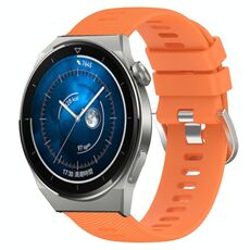 Per Huawei Watch GT3 Pro 43mm 20mm Cinturino in silicone morbido a tinta unita (arancione)