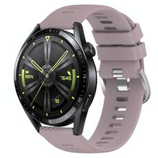 Per Huawei Watch GT3 42mm 20mm Cinturino in silicone morbido a tinta unita (Roland Purple)