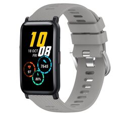 Cinturino per orologio in silicone morbido a tinta unita For Honor Watch ES 20 mm (grigio)
