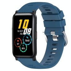 Cinturino per orologio in silicone morbido a tinta unita For Honor Watch ES da 20 mm (blu)