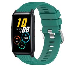 Cinturino per orologio in silicone morbido a tinta unita For Honor Watch ES da 20 mm (verde)