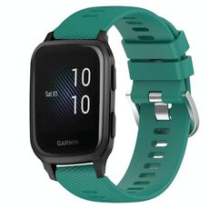 Per Garmin Venu SQ 20mm Cinturino in silicone morbido a tinta unita (verde)