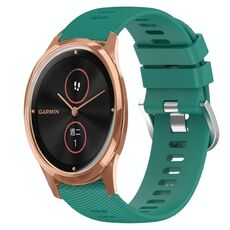 Per Garminmove Luxe 20mm cinturino in silicone morbido a tinta unita (verde)
