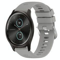 Per Garmin Garminmove Style 20mm Cinturino in silicone morbido a tinta unita (grigio)