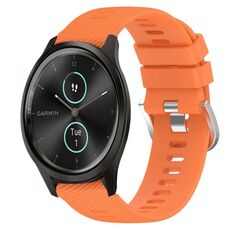 Per Garmin Garminmove Style 20mm Cinturino in silicone morbido a tinta unita (arancione)