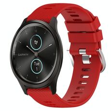 Per Garmin Garminmove Style 20mm Cinturino in silicone morbido a tinta unita (rosso)