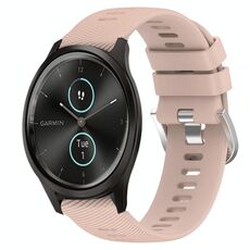 Per Garmin Garminmove Style 20mm Cinturino in silicone morbido a tinta unita (rosa)