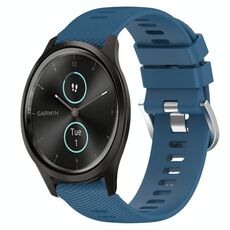 Per Garmin Garminmove Style 20mm Cinturino in silicone morbido a tinta unita (blu)