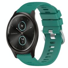 Per Garmin Garminmove Style 20mm Cinturino in silicone morbido a tinta unita (verde)