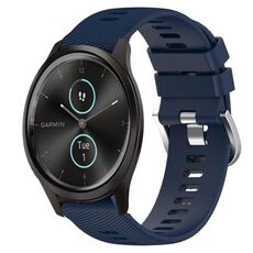 Per Garmin Garminmove Style 20mm Cinturino in silicone morbido a tinta unita (blu notte)