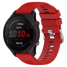 Per Xiaomi MI Watch S1 Cinturino per orologio in silicone morbido a tinta unita da 22 mm (rosso)