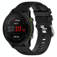 Per Xiaomi MI Watch Sport 22mm Cinturino in silicone morbido a tinta unita (nero)