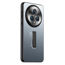 Per Honor Magic5 Custodia per telefono con supporto in TPU ibrido in metallo satinato (blu)