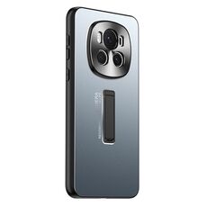 Per Honor Magic6 Custodia per telefono con supporto in TPU ibrido in metallo satinato (blu)