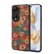 Custodia per telefono in TPU per Honor 90 Four Seasons Flower Language Series (verde primavera)