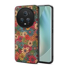 Custodia per telefono in TPU per Honor Magic5 Pro Four Seasons Flower Language Series (verde primavera)