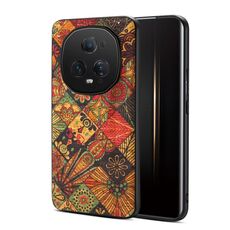 Custodia per telefono in TPU per Honor Magic5 Ultimate Four Seasons Flower Language Series (giallo autunno)