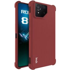Per Asus ROG Phone 8 / Phone 8 Pro imak custodia in TPU antiurto con airbag (rosso opaco)