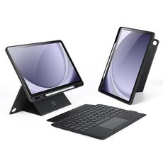 Per Samsung Galaxy Tab A9+ DUX DUCIS DK Custodia tablet in pelle con tastiera magnetica galleggiante (nero)